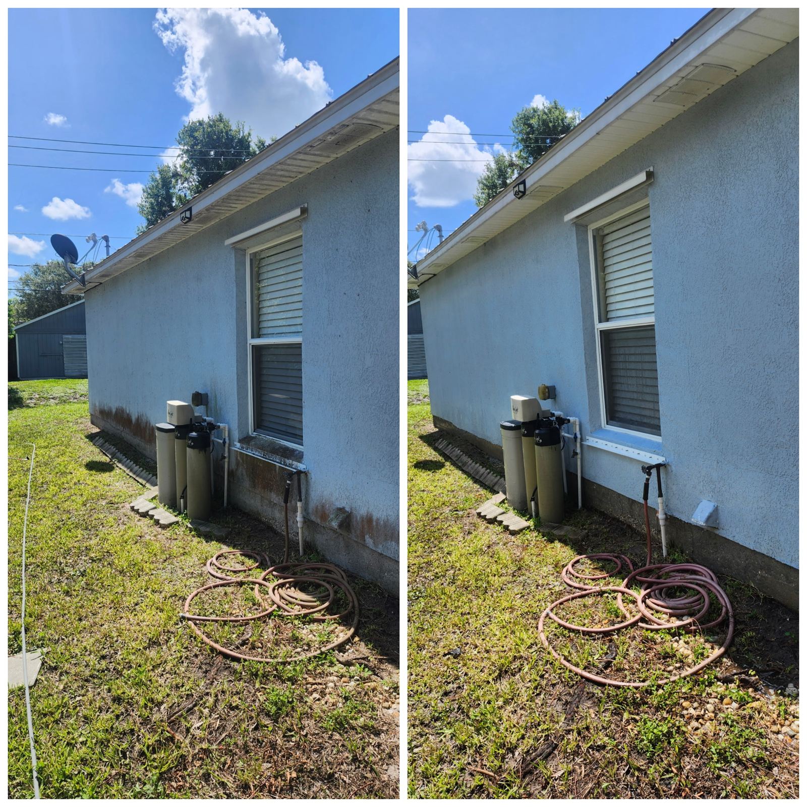 House exterior soft washing in Vero Beach, FL